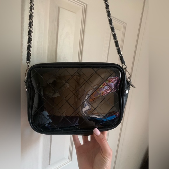 ZARA Black Black Vinyl Crossbody Bag - Picture 4 of 15